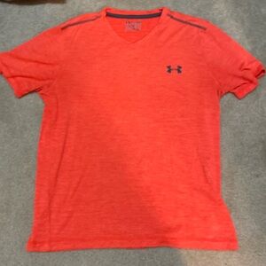 Mens Small Orange Under Armor Shirt